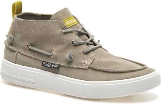 Napapijri Grijze suède sneakers S4bark stijl Gray Heren