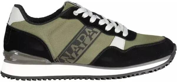 Napapijri Groene Polyester Sneaker met Veters Green Heren