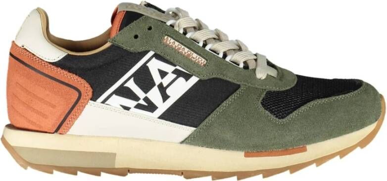 Napapijri Groene Polyester Sneaker Multicolor Heren