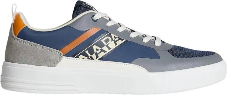 Napapijri Lichtgewicht Bark Mesh Sneaker Grijs Polyester Synthetisch Leer