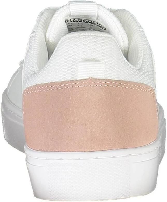 Napapijri Witte verhoogde sneakers met contrasterende accenten White Dames