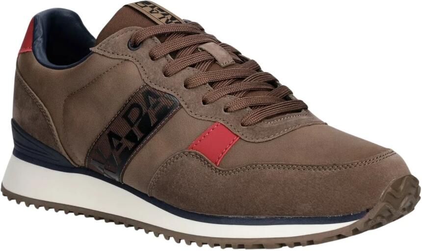 NAPAPIJRI Sneakers laag 'COSMOS' navy bruin kersrood zwart