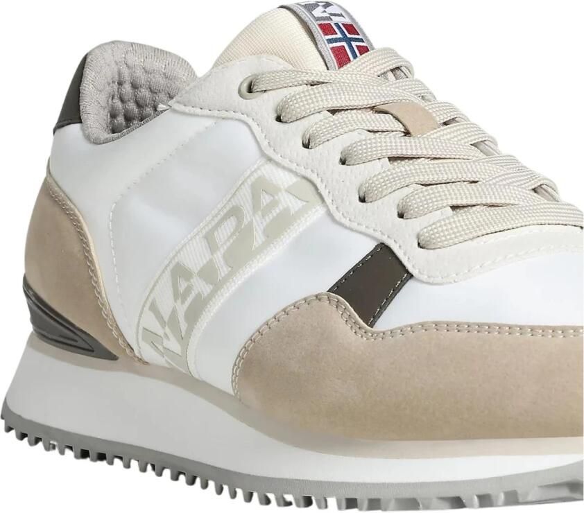 Napapijri Stijlvolle witte sneakers met contrasterende accenten White Heren - Foto 3