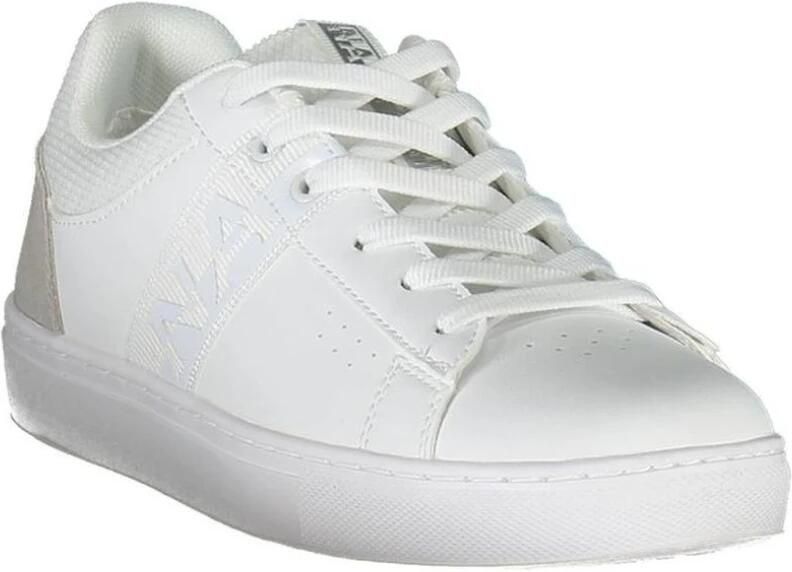 Napapijri Sportieve Veterschoenen Wit Contrast Logo White Dames