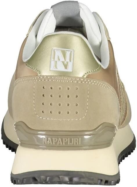 Napapijri Beige Sneaker met Contrastdetails