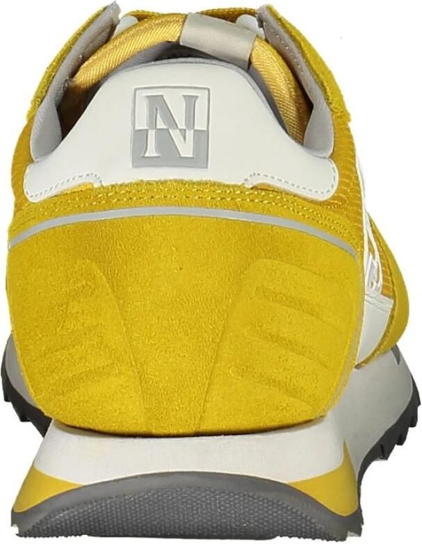 Napapijri Gele sportsneakers met veters voor dynamische uitstraling Yellow Heren - Foto 3