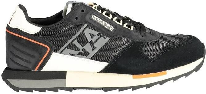 Napapijri Zwarte sportsneakers met contrasterende details Black Heren