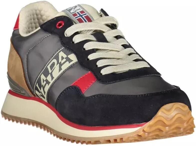 Napapijri Grijze Sneaker met Contrasterende Details Multicolor Heren - Foto 2