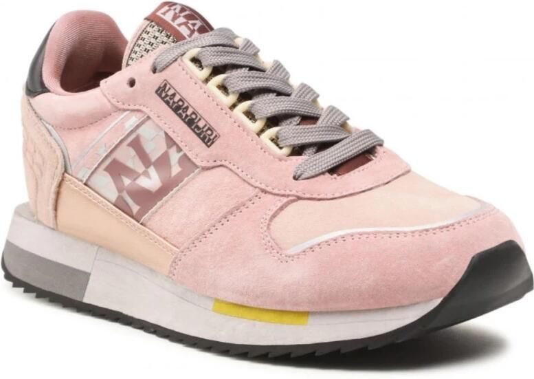 Napapijri Roze Suède Sneaker Outdoor Hardlopen