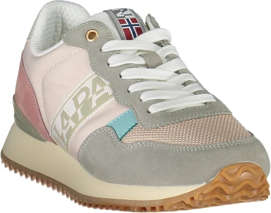 Napapijri Roze Polyester Sneaker met Contrasterende Details Multicolor Dames - Foto 3
