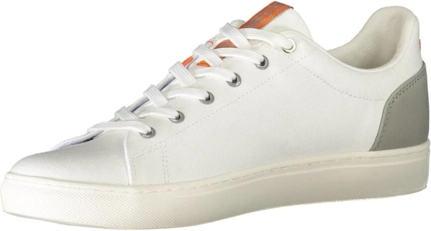 Napapijri Witte Polyester Sneakers met Veters Contrastdetails Logo White Heren - Foto 2