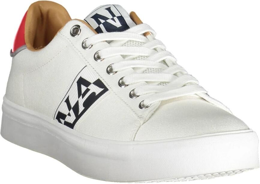 Napapijri Witte Polyester Sneaker met Contrasterende Details White Heren - Foto 2