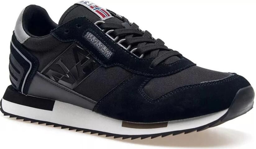 Napapijri Zwarte Logo Sneakers met Contrastdetails Black Heren - Foto 4