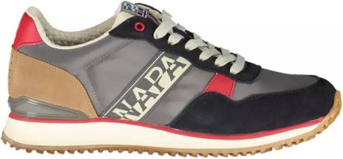 Napapijri Grijze Sneaker met Contrasterende Details Multicolor Heren