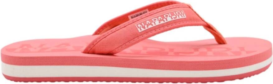 Napapijri Rode Sneakers Stick Grenadine Stijl Pink Dames