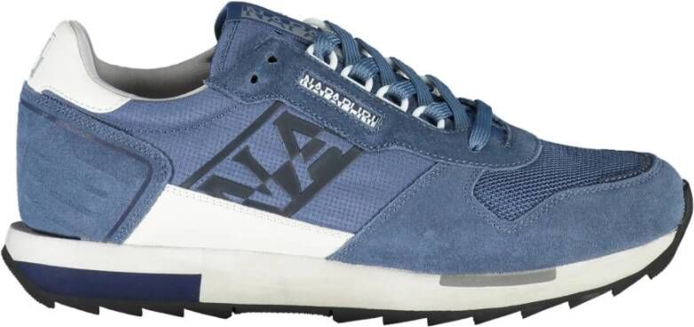 Napapijri Blauwe Polyester Sneaker met Contrasterende Details Blue Heren