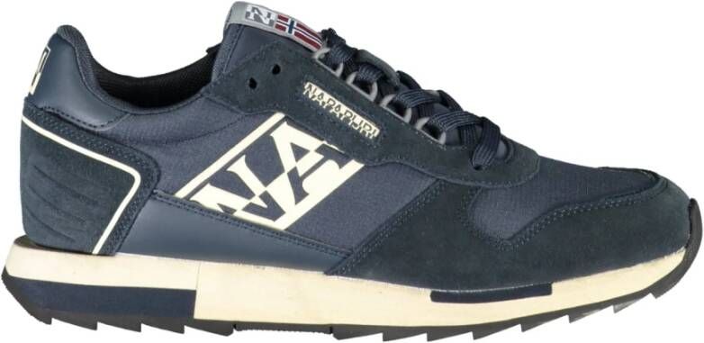 Napapijri Blauwe Sportieve Veterschoenen met Contrastdetails Blue Heren
