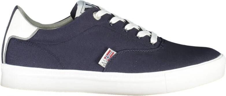 Napapijri Blauwe Sneaker met Contrasterende Details Blue Heren