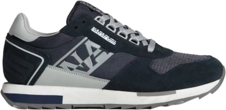 Napapijri Blauwe Sportieve Sneakers met Contrastdetails Blue Heren