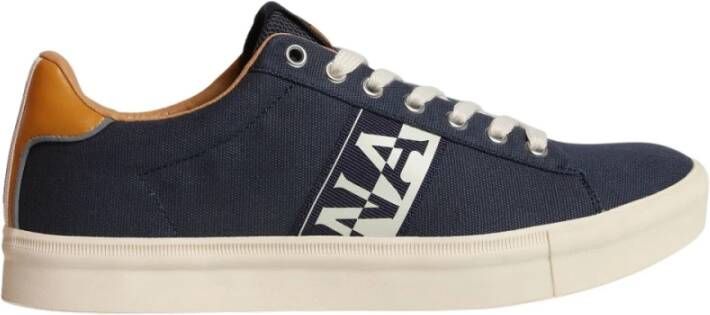 Napapijri Blauwe Contrast Sneakers voor Moderne Stijl Blue Heren