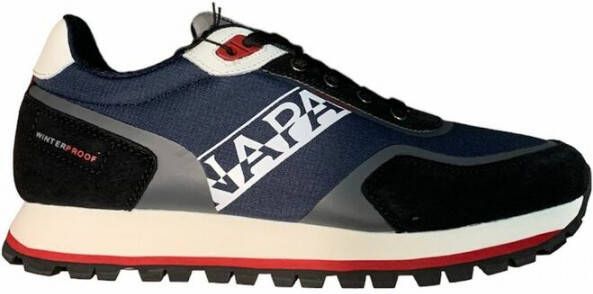 Napapijri Blauwe Leren Sneakers F2Lotus01 Ris - Foto 4