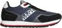 Napapijri Blauwe Leren Sneakers F2Lotus01 Ris - Thumbnail 2
