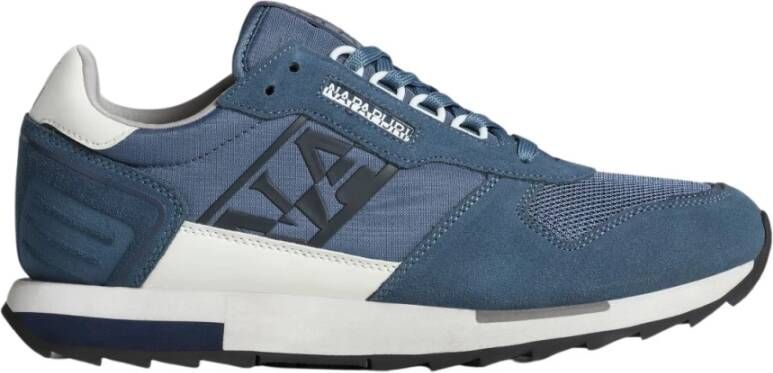 Napapijri Blauwe Polyester Sneaker met Contrasterende Details Blue Heren - Foto 3