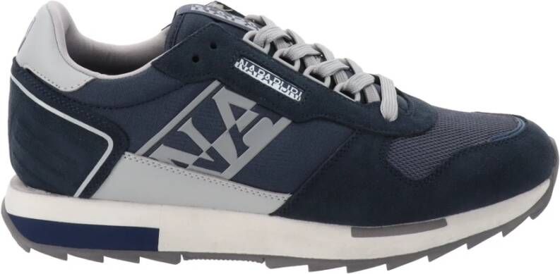 Napapijri Blauwe Sportieve Sneakers met Contrastdetails Blue Heren