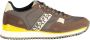 Napapijri Sportieve Vetersneakers met Logo Detail Brown Heren - Thumbnail 1