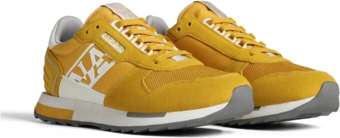 Napapijri Gele Sneaker Polyester Yellow Heren