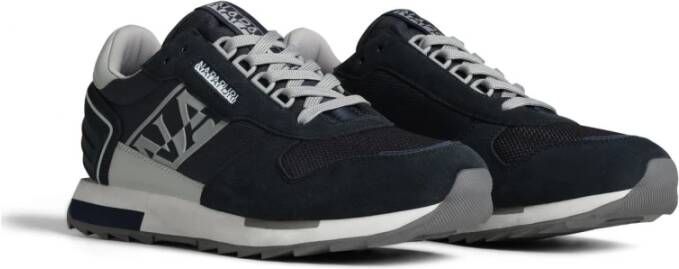 Napapijri Blauwe Sneaker Polyester Blauw Heren