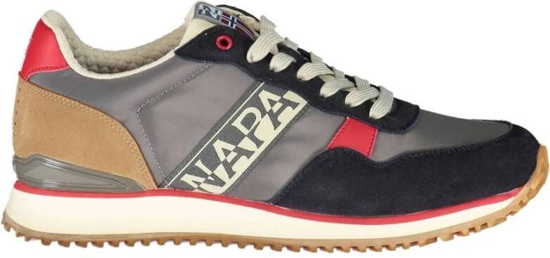 Napapijri Grijze Sneaker met Contrasterende Details Multicolor Heren - Foto 2