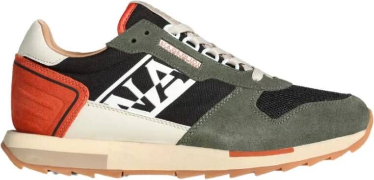 Napapijri Groene Polyester Sneaker voor Sport & Dagelijks Green Heren