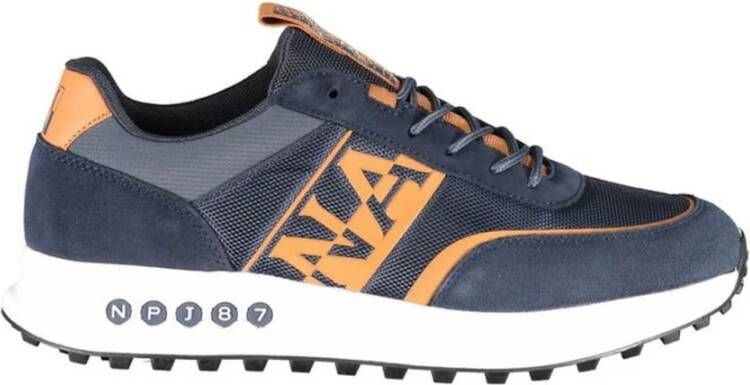 Napapijri Moderne Sneakers met Contrasterende Details Blue Heren