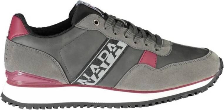 Napapijri Grijze vetersneakers met contrasterende accenten Gray Heren
