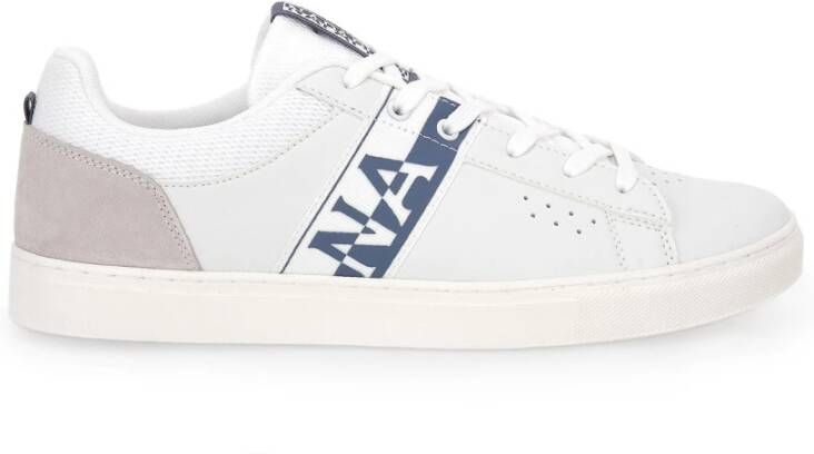 Napapijri Witte Polyester Sneaker met Veters en Logo White Heren - Foto 2