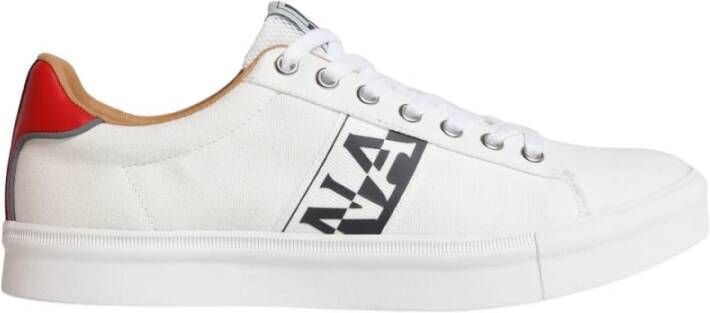 Napapijri Witte Polyester Sneaker met Contrasterende Details White Heren