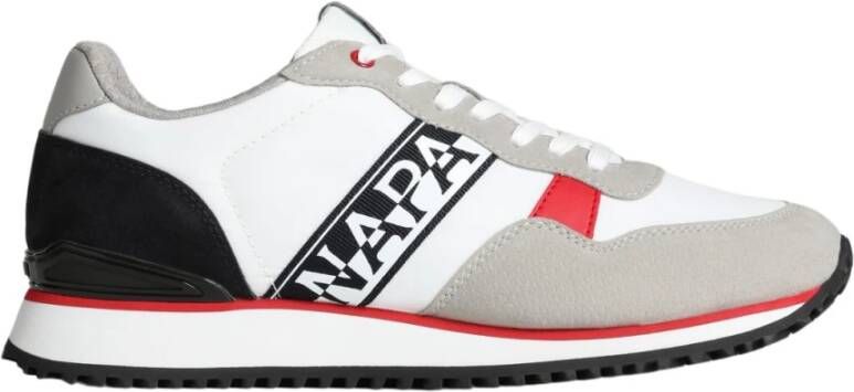 Napapijri Witte Sneaker Polyester Materiaal White Heren