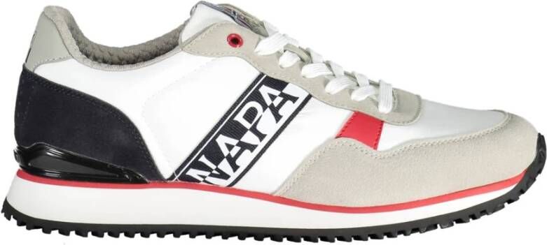 Napapijri Witte Sneaker Polyester Materiaal White Heren