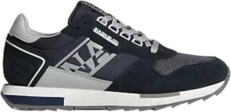 Napapijri Blauwe Sportieve Sneakers met Contrastdetails Blue Heren
