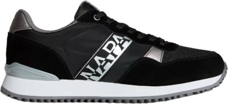Napapijri Zwarte Polyester Sneaker met Contrasterende Details Multicolor