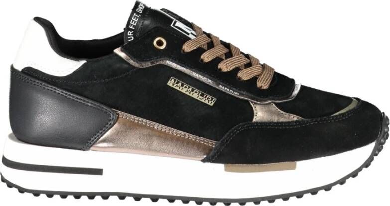 Napapijri Sportieve Veterschoenen met Contrastdetails Black Dames