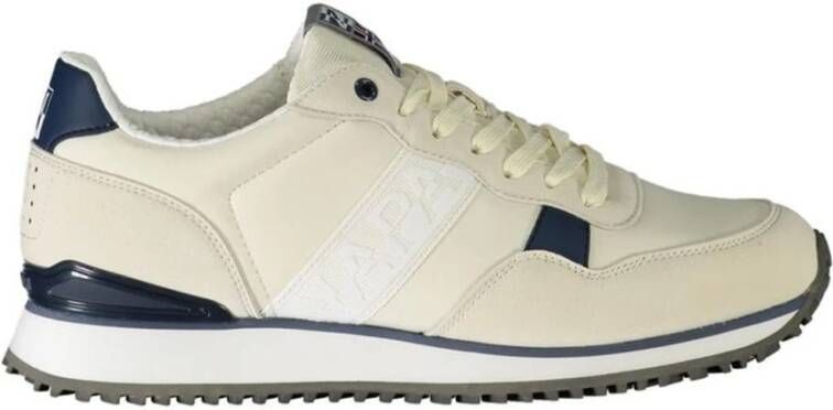 Napapijri Stijlvolle Polyester Sneaker Beige Heren