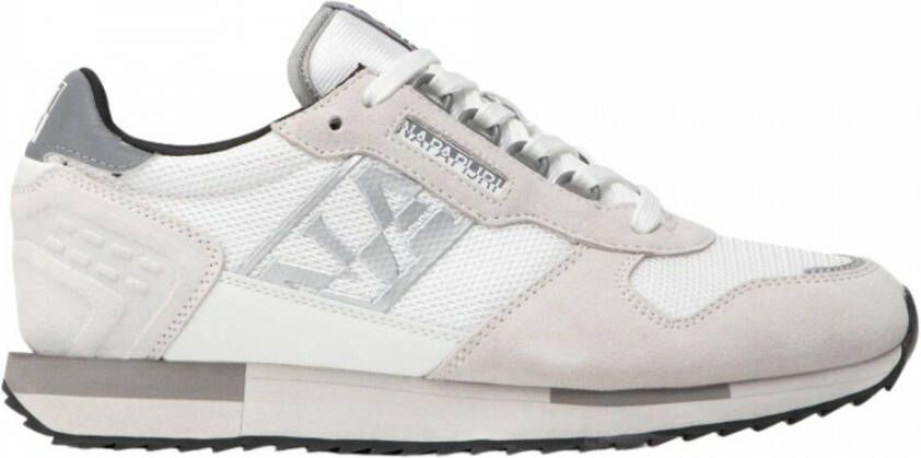 Napapijri White Polyester Sneaker Wit Heren