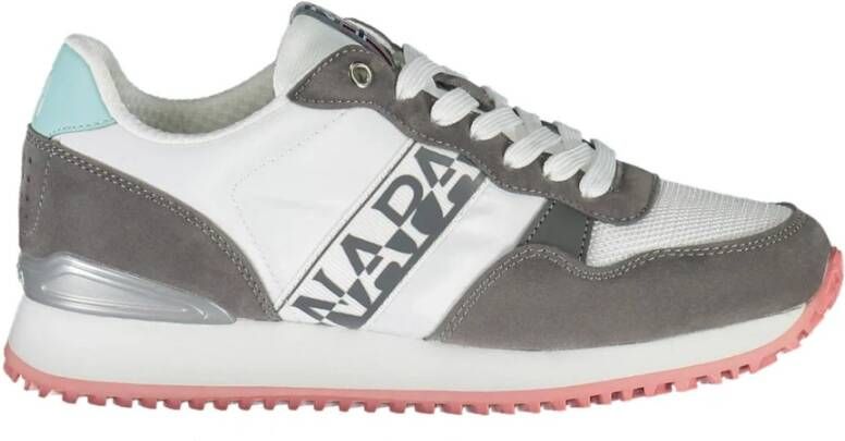 Napapijri White Polyester Sneaker Wit Dames