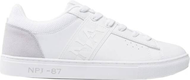 Napapijri Witte Berken Polyester Sneakers