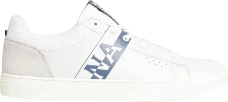 Napapijri Witte Polyester Sneaker met Veters en Logo White Heren