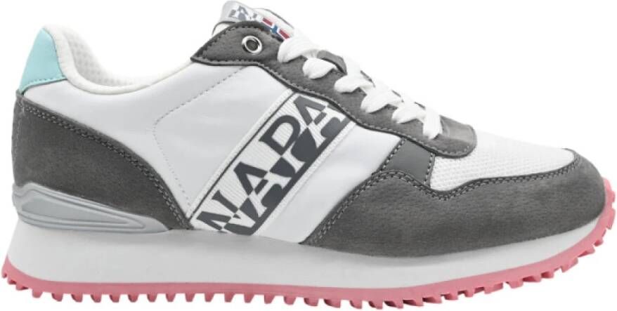 Napapijri Witte Vetersneakers met Contrastdetails Multicolor Dames - Foto 2