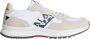 Napapijri Witte hardloopsneakers met suède - Thumbnail 1