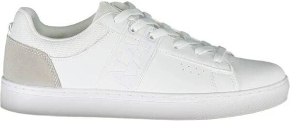 Napapijri Sportieve Veterschoenen Wit Contrast Logo White Dames